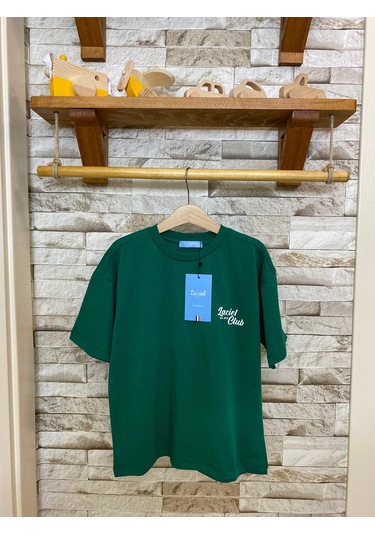 Laciel Paris Club Oversize Çocuk Tişört Yeşil