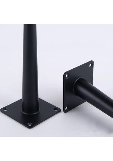 Suntek Demir Koltuk Ayak Değiştirme Eğimli Ayak Siyah 20cm