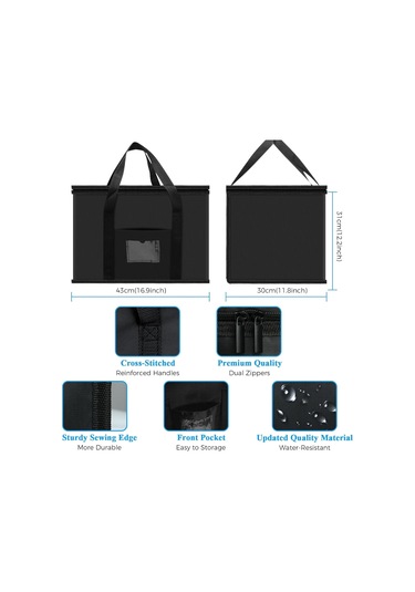 Yumuşak Soğutucu Çanta, 40l Büyük Soğutucu Çanta, Market Poşetleri, Piknik Çantası, Termal Gıda Dağıtım Çantası, Yalıtımlı Çanta, Soğutucu Çanta Ren Çok Renkli