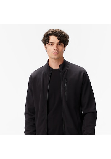 Nautica Erkek Siyah Classic Fit Fermuarlı Sweatshirt 026 K57221t Siyah