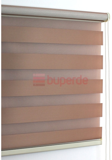 Buperde Açık Kahverengi (Sütlü Kahve) Eko Zebra Stor Perde