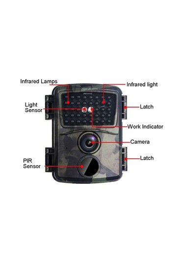 Pr600a 20 Milyon 1080p Hd Kızılötesi Kameralar 38 Kızılötesi Lamba İzleme Kameraları Çok Renkli