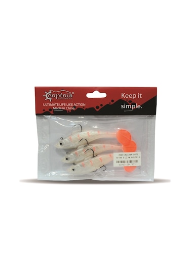Captain 3567 Cracker Soft 10cm Levrek Turna Silikonu 3lü Set Sun
