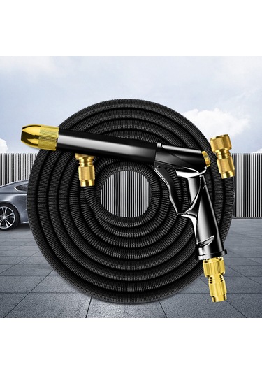 Suitu R-2383 Yüksek Basınçlı Püskürtme Tabancası Sulama Seti 7.5M Gümüş