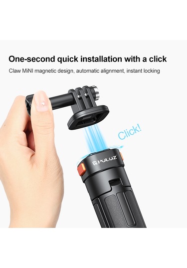 Puluz Mini Manyetik Hızlı Bırakma Selfie Çubuğu Tripod