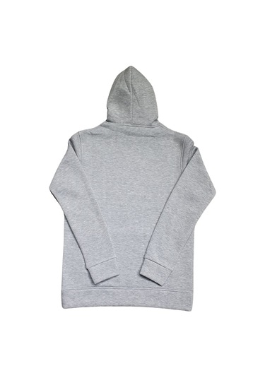 Fuba Kapşonlu Sweat Enjoy Gri Gri