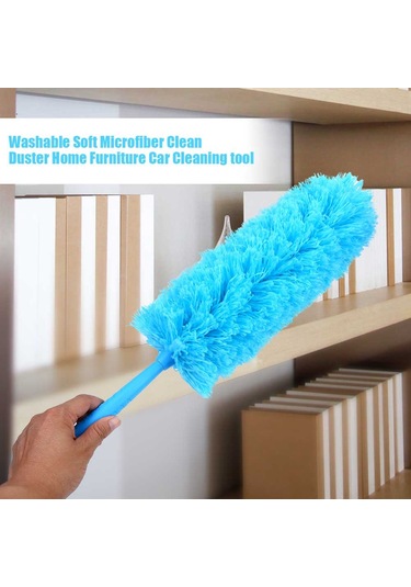 Lemestar Ev Ve Araç İçin Esnek, Uzatılabilir, Yıkama Eliyebilen Ve Elektrostatik Toz Tutucu Mikrofiber Süpürge Mor Mor
