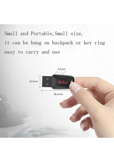 Springsun Netac U197 Usb 2.0 Flash Bellek 16gb - Taşınabilir, Dayanıklı, Hızlı Veri Transferi, Çoklu Sisteme Uyumlu