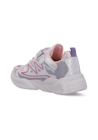 Slazenger KYRIE Çocuk Cırt Cırtlı Beyaz / Pembe Günlük Spor Ayakkabısı