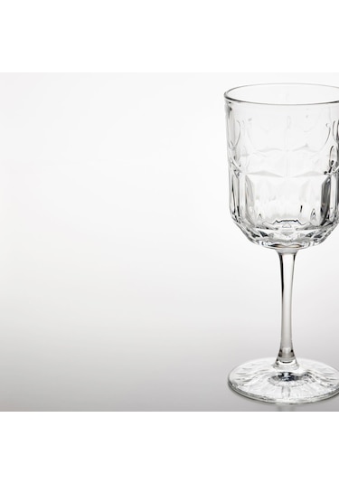 Şarap Kadehi, Cam, 27 Cl, 4 Adet Açık Mavi
