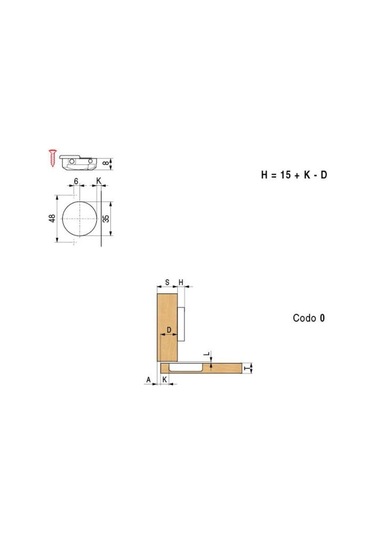 Salice 100 105ºø35. Dirsek Seçin. Açılı Dirsek ,