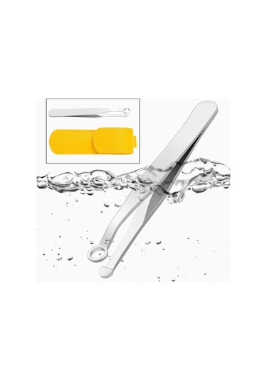 Homyl Vücut Yüz Kaş Için Suya Dayanıklı Burun Saç Cımbız Gümüş