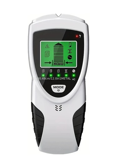 Chuangyinshop Beyaz 5'li 1 Multifonksiyonlu Duvar Dedektörü Lcd Ekran Sesli Alarm Metal Ahşap Dedektörü