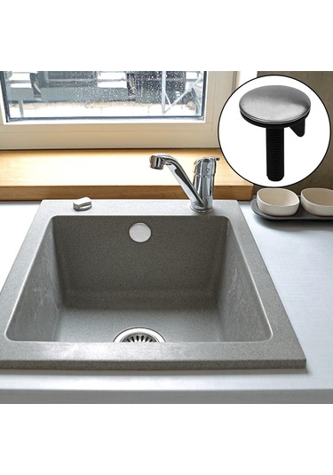 Yaleker 304 Paslanmaz Çelik Mutfak Lavabo Delik Kapakları, 12-43mm Delikler İçin, Sulama Önleyici, Dekoratif Ve Dayanıklı, 4 Adet Set Gümüş