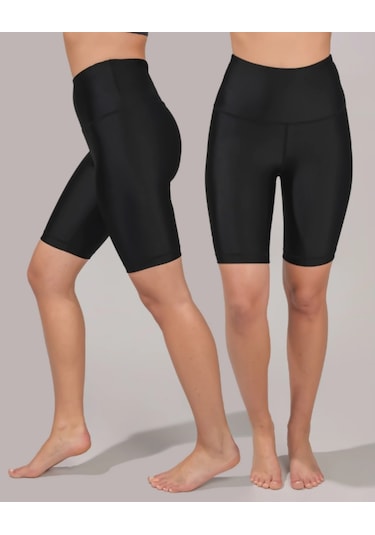 Yüksek Bel Toparlayıcı Biker & Bisikletçi Taytı Çok Renkli