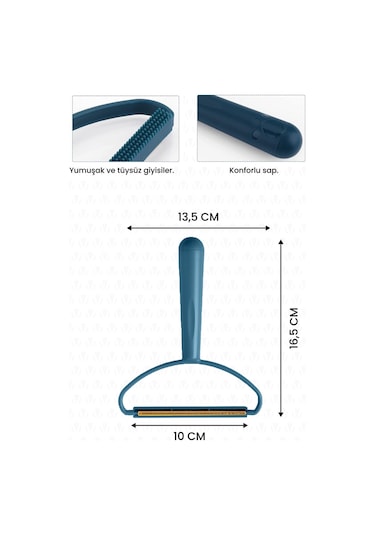Valletta Aren Çift Taraflı Elbise Tiftik Ve Tüy Toparlayıcı Yeşil