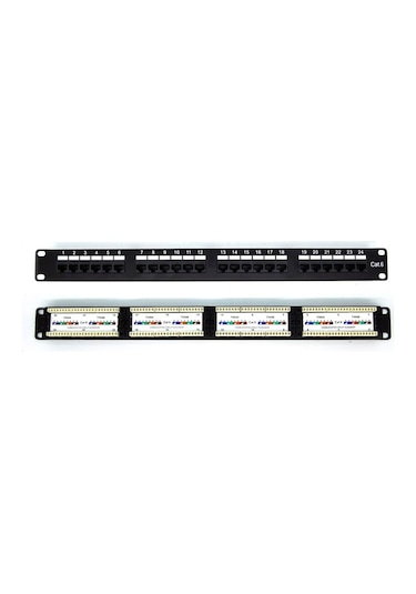 24 Port Cat6 Patch Panel 24 Port Ethernet Panel