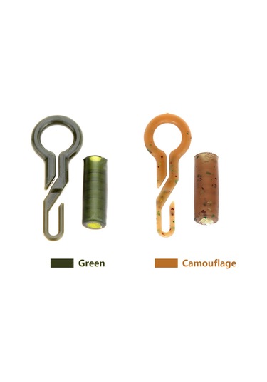 Kosona 50 Adet Kamuflaj Abs-tpr İçerikli Dayanıklı Balıkçılık Back Lead Clip Ve Boru Seti