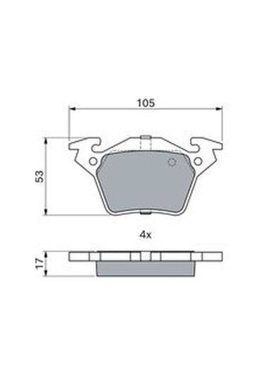 Mercedes Vito 108 Cdı 2.2 1999-2003 Bosch Arka Balata 23020