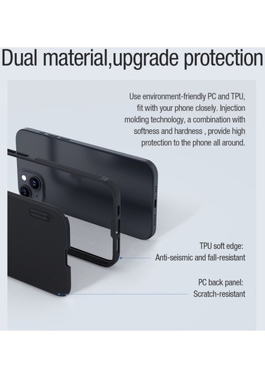 Bloomnest İphone Uyumlu 15 İçin Nıllkın Buzlu Kalkan Pro Magsafe Kılıf - Manyetik, Kablosuz Şarj, Tam Koruma Diğer