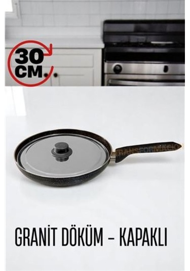 Modacar Granit Döküm Tava Paslanmaz Çelik Kapaklı -yapışmaz Taban 30 Cm Diğer