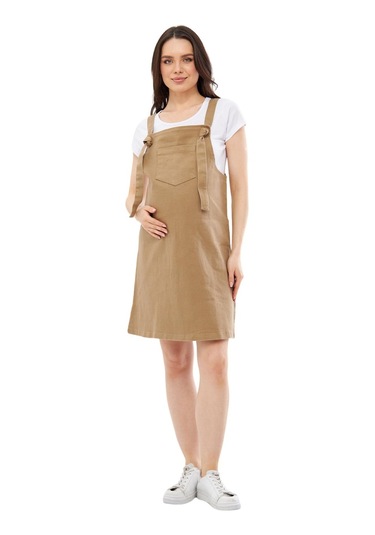 Luvmabelly Myra6310 Kot Hamile Jile Elbise-taş