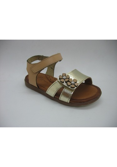 Piarmoni 01219 Deri Ortopedik Altın Sandalet 21-25 Bej