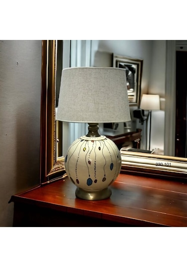 Küre Abajur Katre Krem 230 101 Renkli