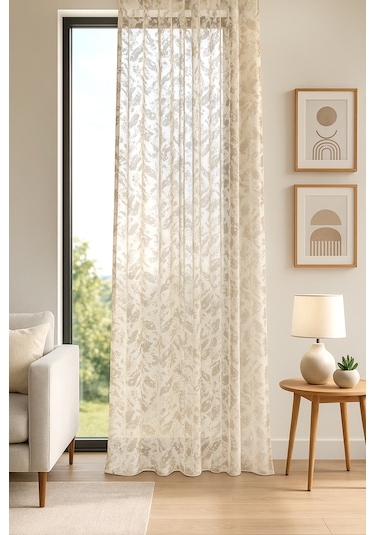 Pannello Tül Perde K.bej 150x290 Koyu Bej