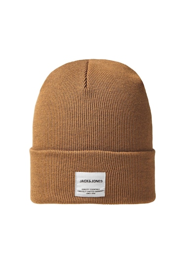 Jack & Jone Jaclong Knit Beanie Noos Erkek Bere-27107 - Kahverengi