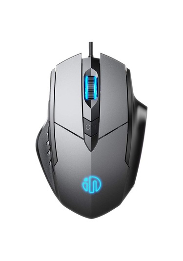 Inphic Pw1h Kablolu Sessiz Aydınlatmalı Bilgisayar Oyun 6 Düğmeli Fare Gri Diğer