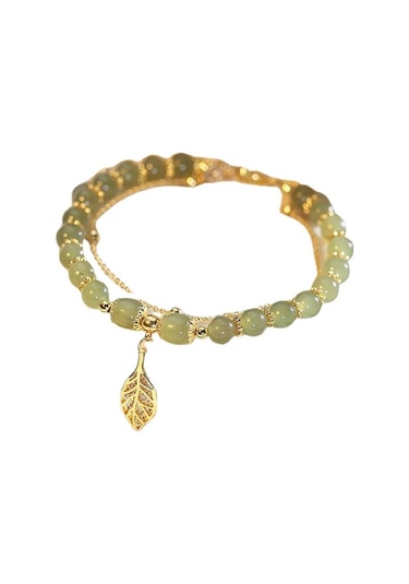 Samdoo Kadınlar İçin Sağlıklı Kullanimlı, Pratik Ve Kompakt Tasarım Çift Zincirli Bilezik - Sevgili Veya Anne Hediyesi Gold