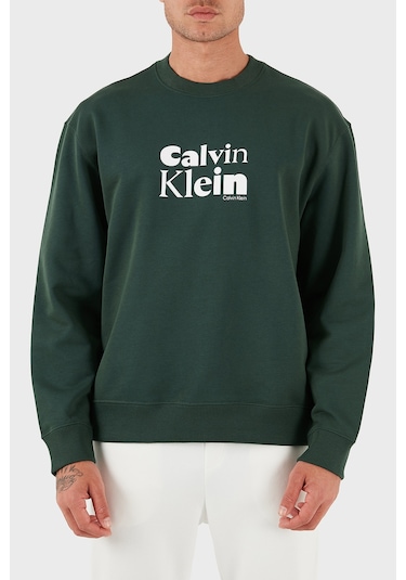 Calvin Klein Erkek Sweat Lv04ld242g Llg Haki Haki