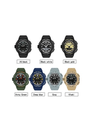 Sones Skmeı 2115 Çok İşlevli Erkek Açık Hava 30m Su Geçirmez Ay Fazı Kuvars Saat Altın