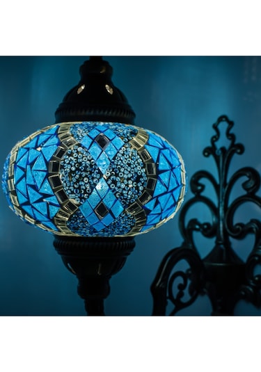 Mozaik Aplik Otantik Gece Lambası El Yapımı Mozaik Bahçe Aplik Diğer