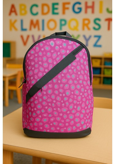 Newbag Kamuflaj Kız Anaokulu Sırt Çantası Yeni Sezon -pembe