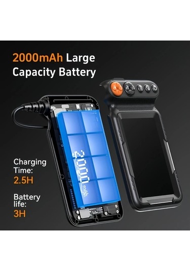 Xuweiwei İnskam 4.3 İnç Çift Lensli 8 Mm 5 M Endüstriyel Borescope Analog Dijital Endoskop Kamera Abs Malzeme Usb Pil Otomotiv Klima Boru Tamiri