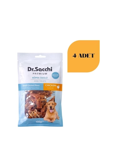 Dr. Sacchi Tavuk Parçacıklı Köpek Ödülü 100 G X 4 Adet