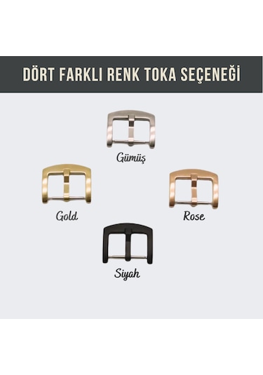 Vagave Samsung Uyumlu Watch 5 - Watch 4 - Watch 3 Deri Kordon- Siyah