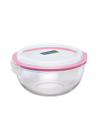 Glasslock Yuvarlak Cam Saklama Kabı 2000 ML