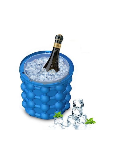 Cbtx Silikon + Pp Tasarruflu Buz Küpü Makinesi Buz Kovası, Boyut: 14.5 13 13cm