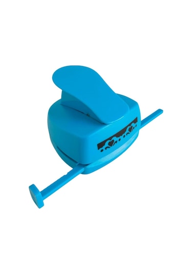 Kenar Bordür Desen Kesen 4,5 Cm Punç Şekilli Delgeç Sıralı Ve Çoklu Kalp Desenli Çok Renkli