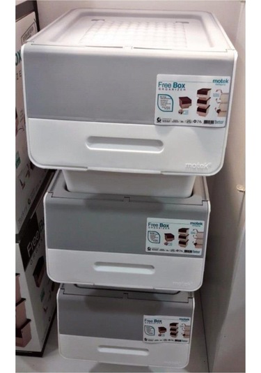 Motek Organızer Tekerlekli Eşya Ve Erzak Kutusu 3x33 Litre 769744343103