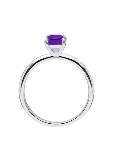 Sirius Oktagon Kesim Ametist Tektaş Yüzük 0831R0020