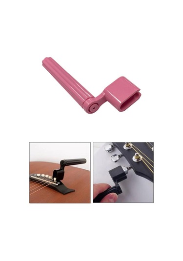 Midex W11-pk Gitar Tel Sarıcı Gitar Burgu Çevirici Pembe