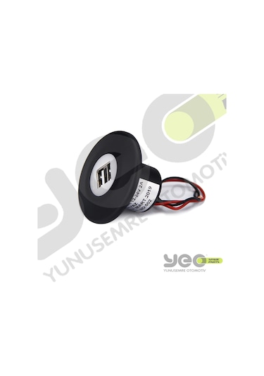 Çift Usb Işıklı Araç Şarj Soketi 12-24V 4.2A Mavi