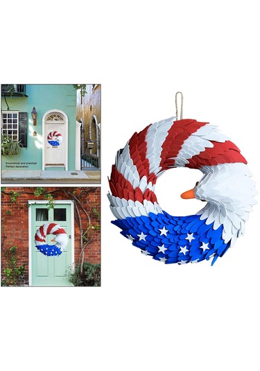 Suntek Anma Günü Çelengi Amerikan Bayrağı Kartal 37cm