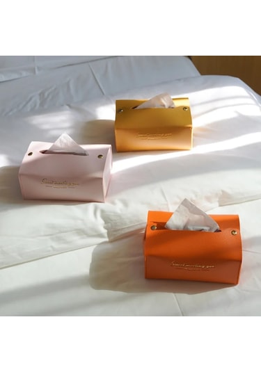 Pembe-moda Ve Basit Ins Çekmece Kutusu Ev Oturma Odası Peçete Kağıt Havlu Kutusu Yüksek Dereceli Işık Lüks Araba Doku Tutucu