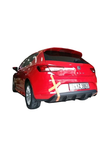 Seat Leon Mk3 5f 2013-2016 Style Uyumlu Custom Arka Tampon Eki - Difüzör Plastik