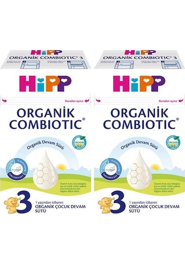 Hipp 3 Organik Combiotic Devam Sütü 600 G 2 Adet